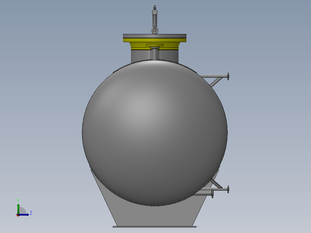 压力容积、储罐左视图