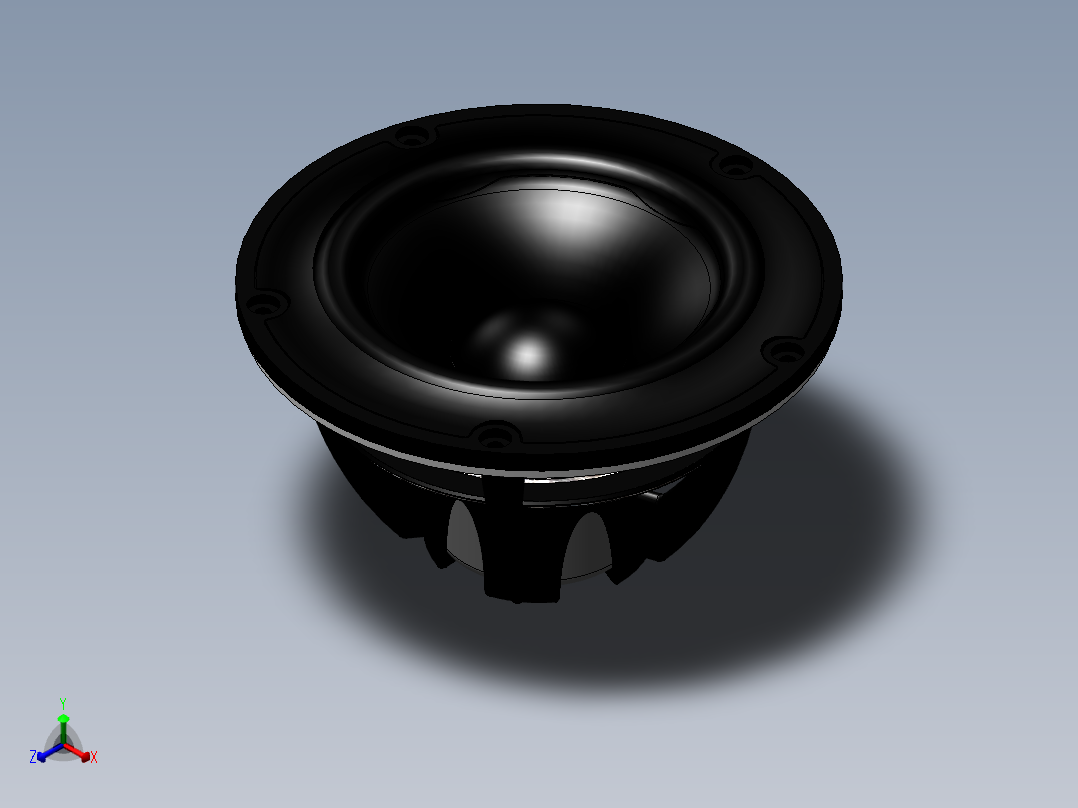 扬声器、喇叭(47)正等轴测图