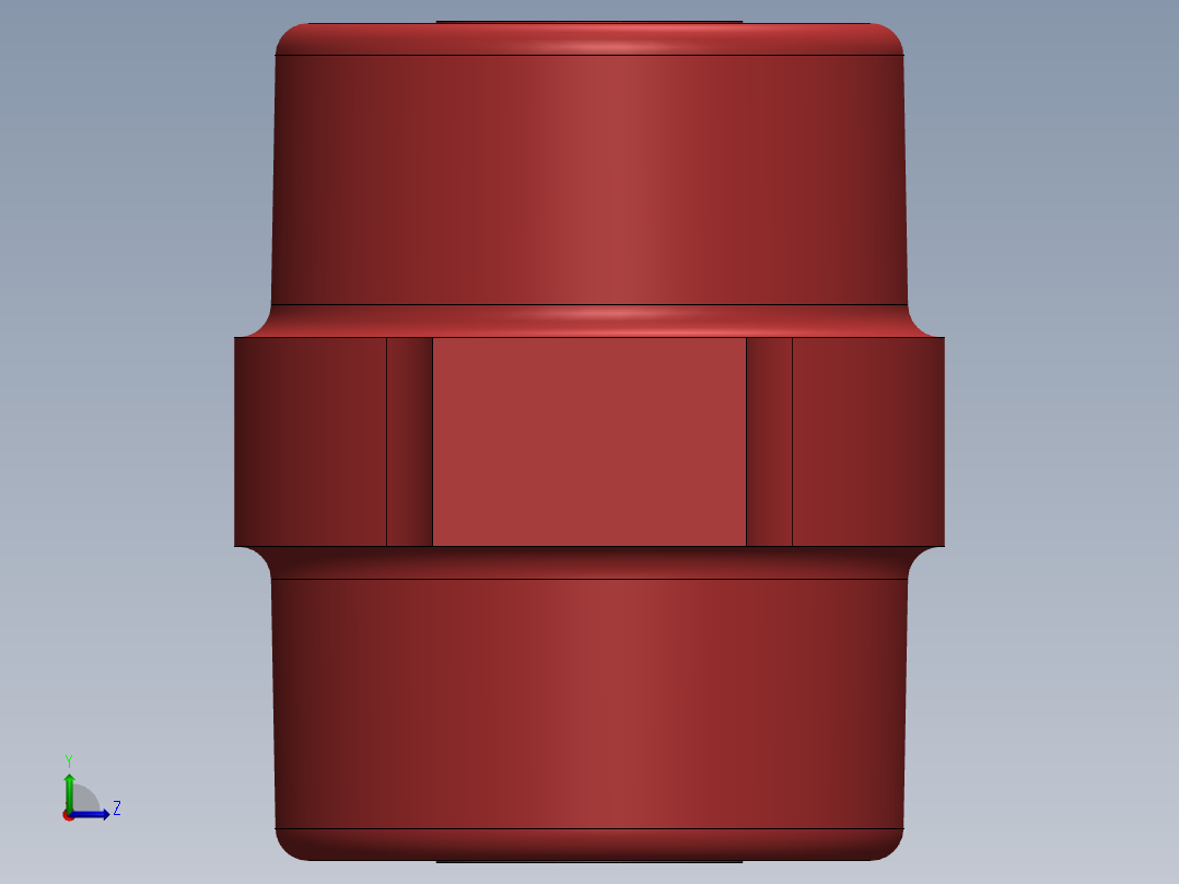 母线绝缘子左视图