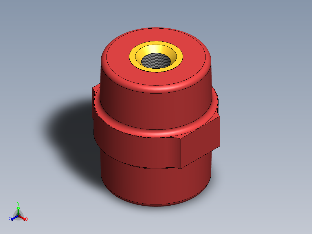 母线绝缘子正等轴测图