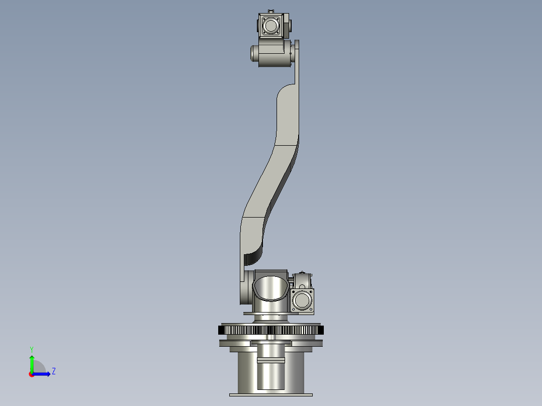 自动化抓取小型物体上下料机器人左视图