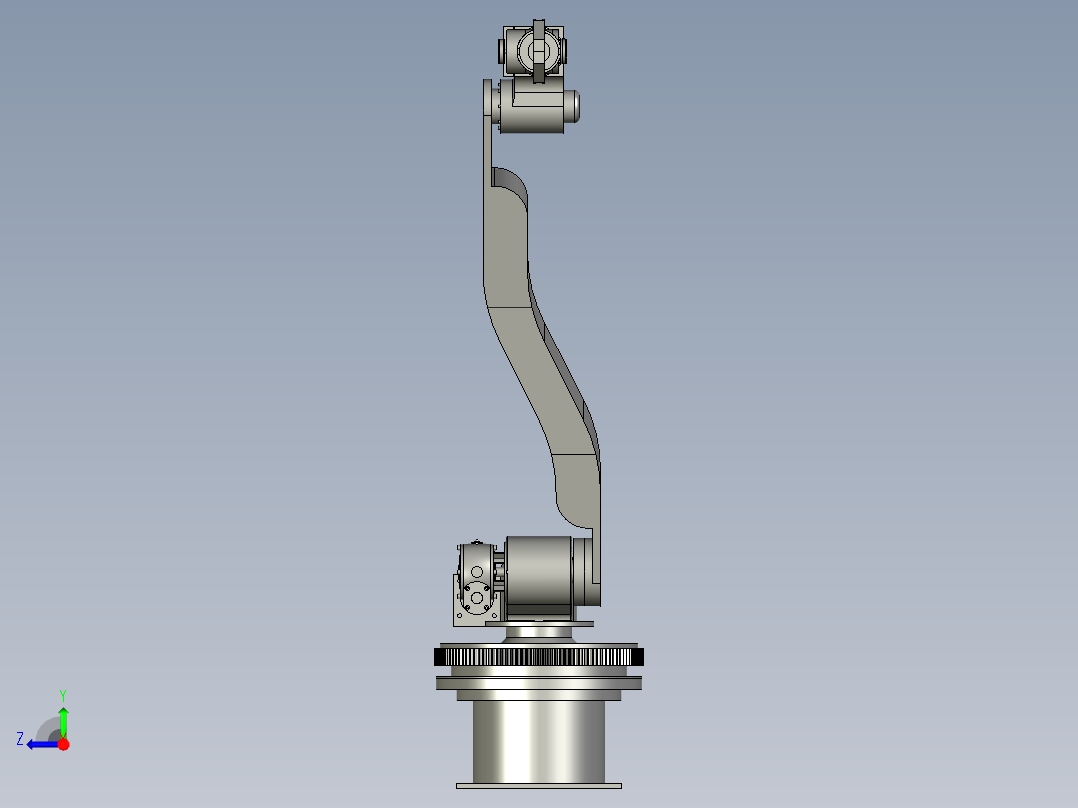 自动化抓取小型物体上下料机器人右视图