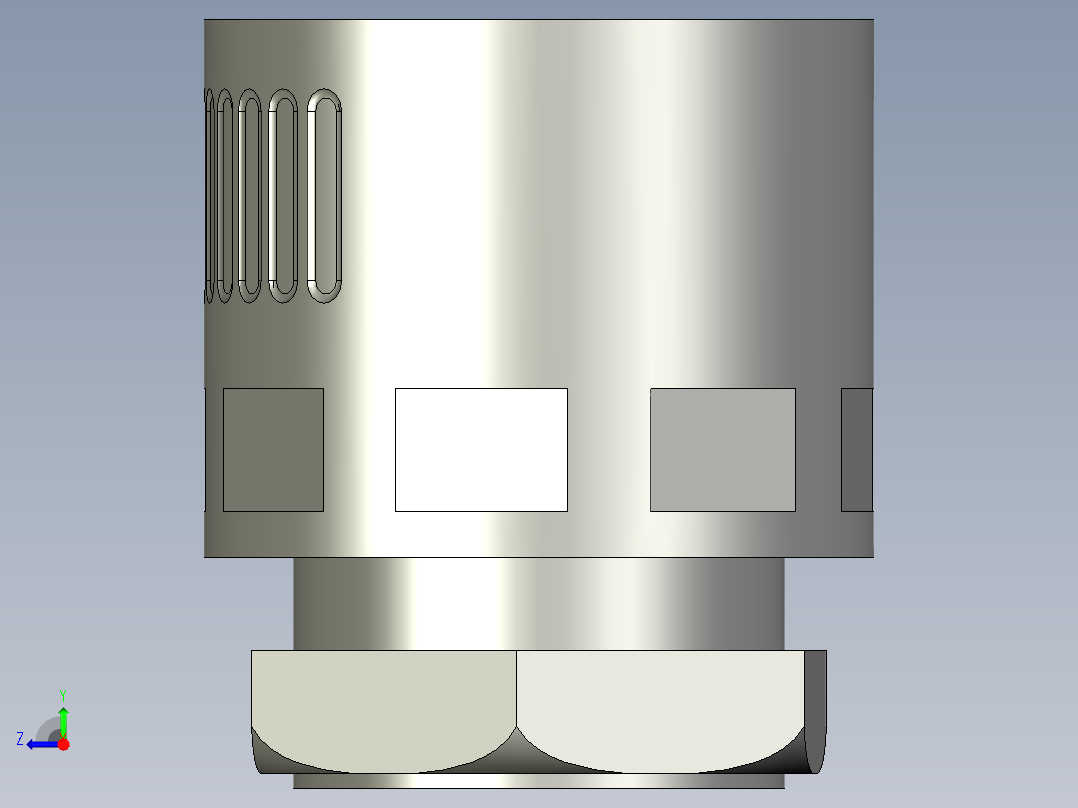 黑色AD34-浪管接头-7011013110003-A右视图