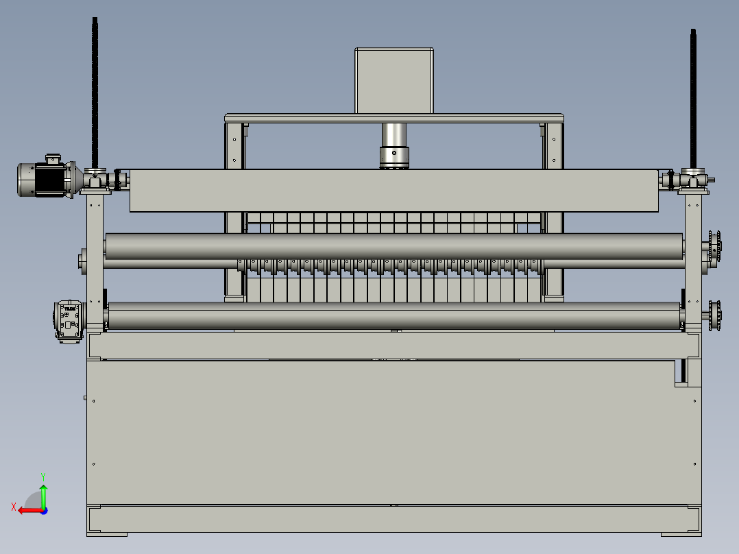 橡胶生产用全自动橡胶切条机后视图