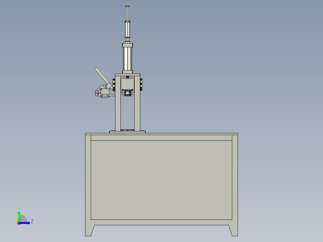 立式自动圆焊机左视图