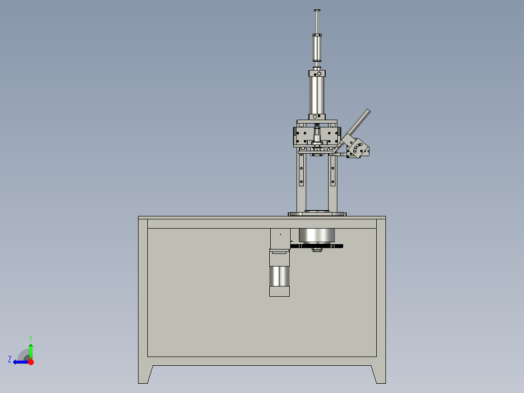 立式自动圆焊机右视图