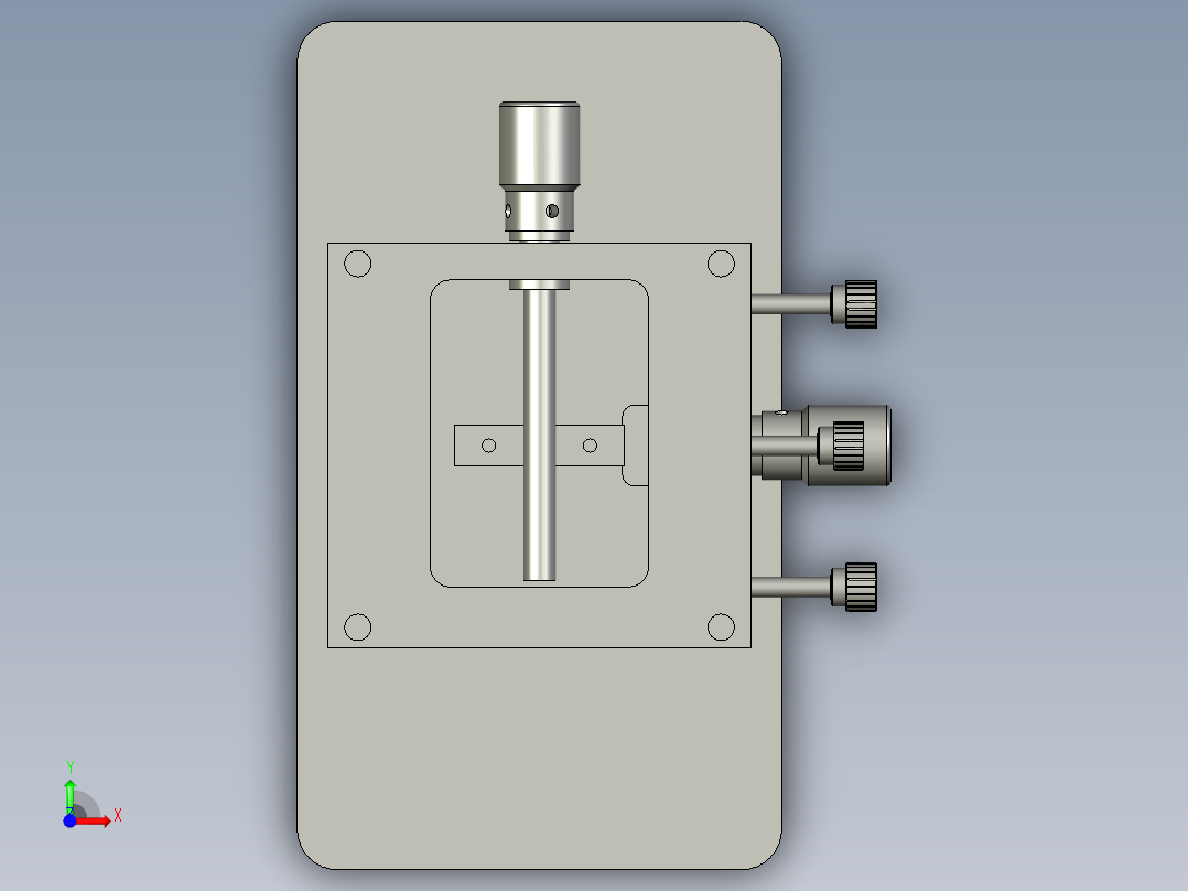 小型油盘组合前视图