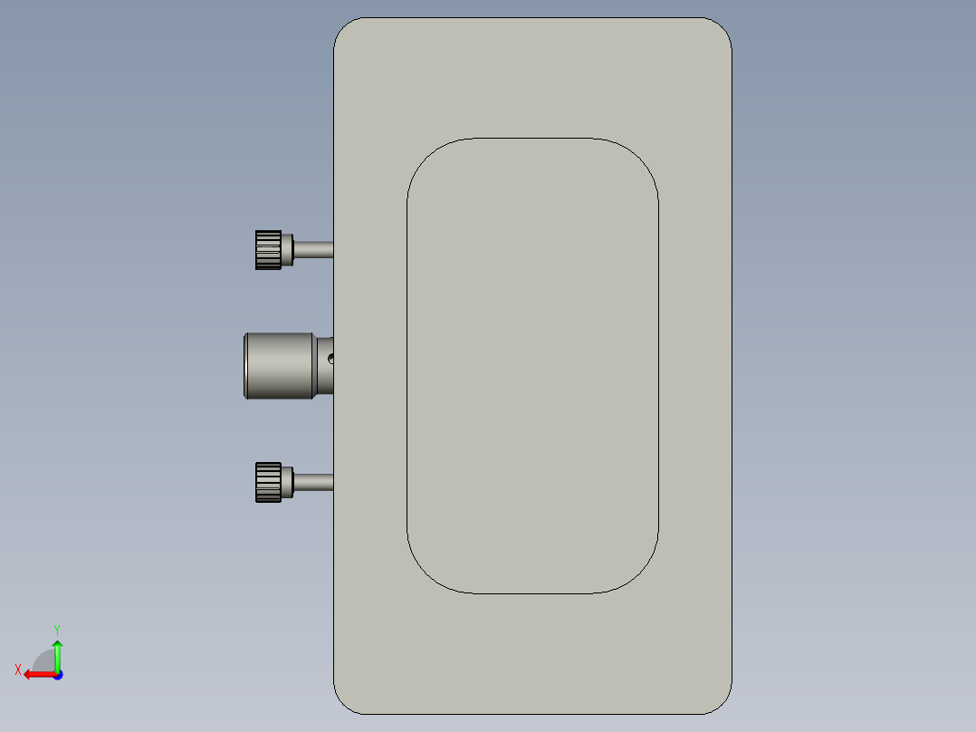 小型油盘组合后视图