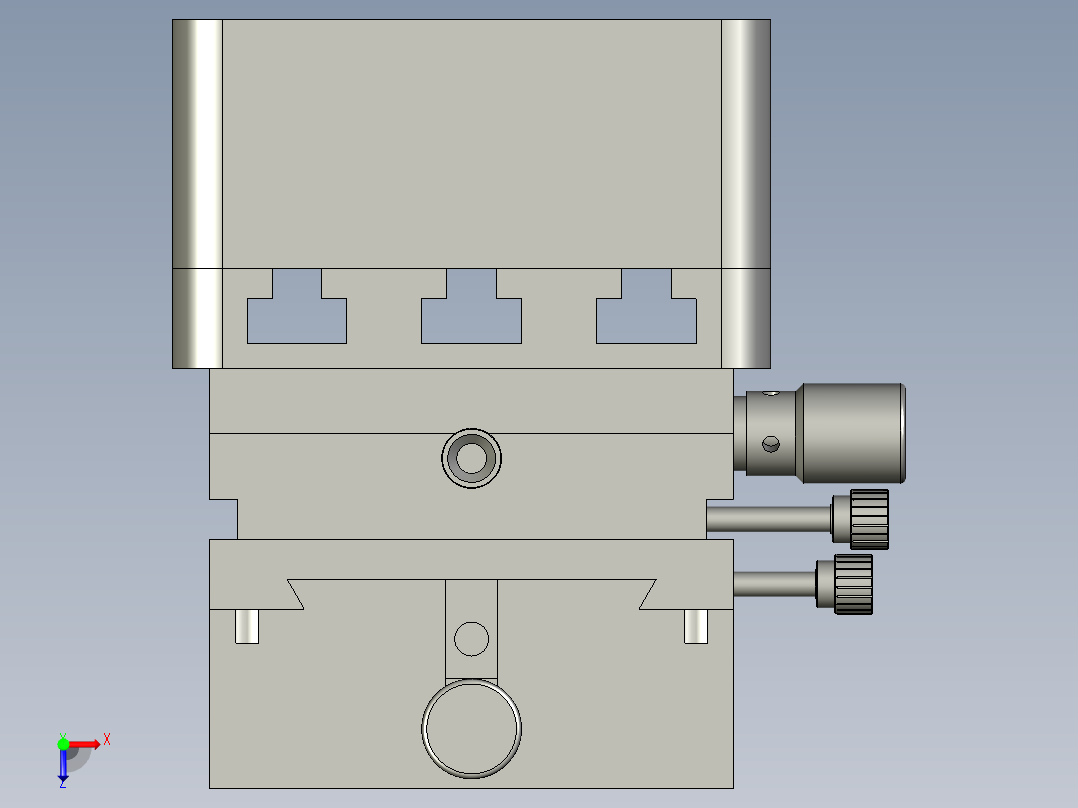 小型油盘组合俯视图