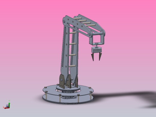 简易机械臂结构3D图纸