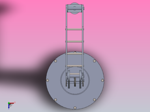 简易机械臂结构3D图纸俯视缩略图