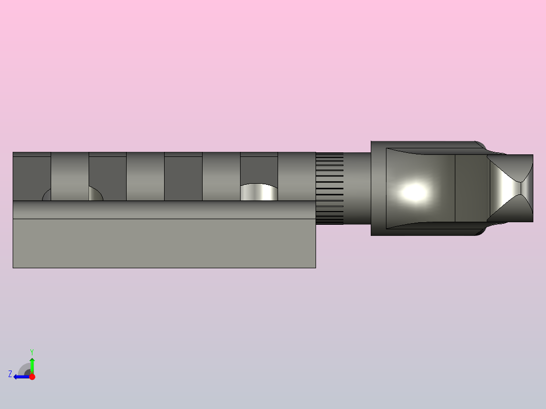 CFAERS带摩擦闸的铰链合页右视图