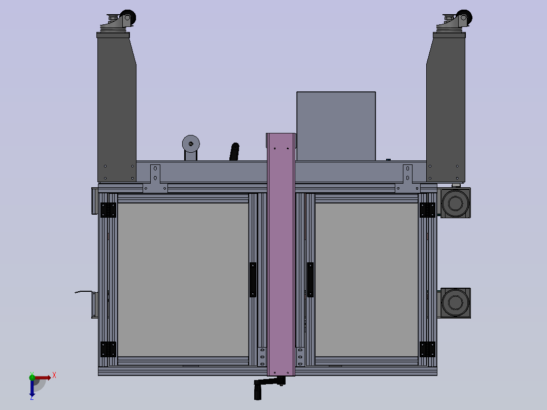 ZDBH2001角边封箱机总成俯视图