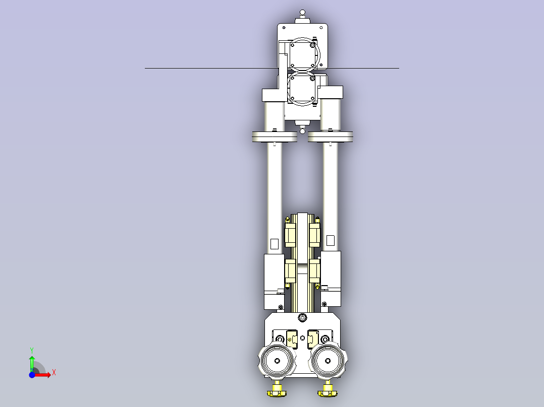 一款刷洗3D模型前视图