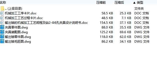 WG054-输出轴的钻2-Ф8孔夹具设计及机械加工工艺装备【含夹具非标零件三张】