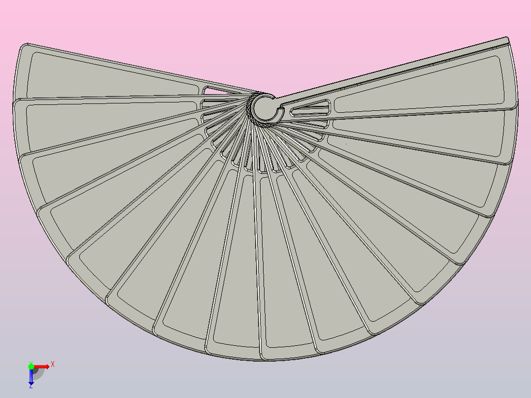 盘梯俯视图