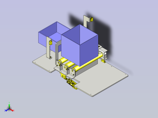 一款利用倾斜的分类（不同高度）机构3D模型正等轴测缩略图