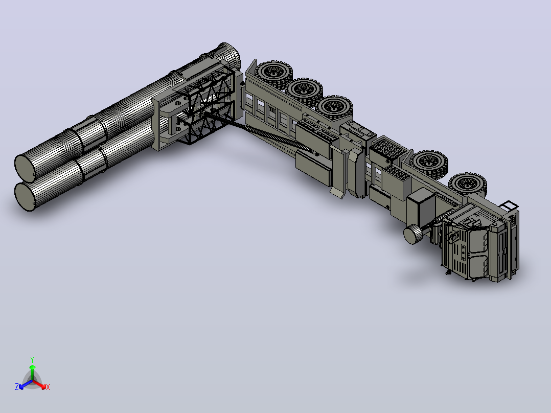 先进的远程航空航天防御系统主视图