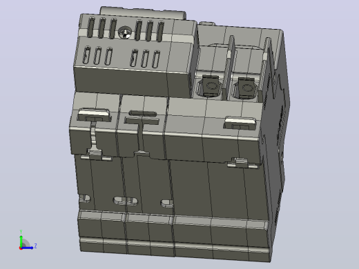 NBPLE-63 2P剩余电流动作断路器三维模型202010左视缩略图