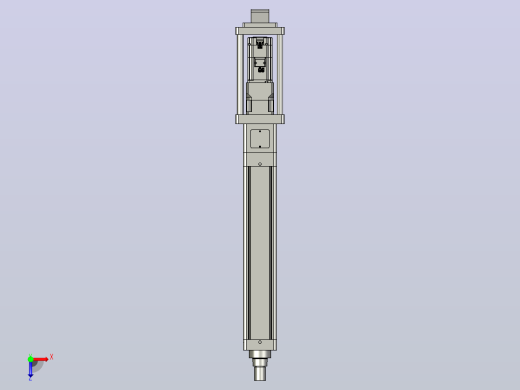 轻载电动缸TPA-ESR100-3210C-L400-M-CA-W-P75-JX-C3俯视缩略图