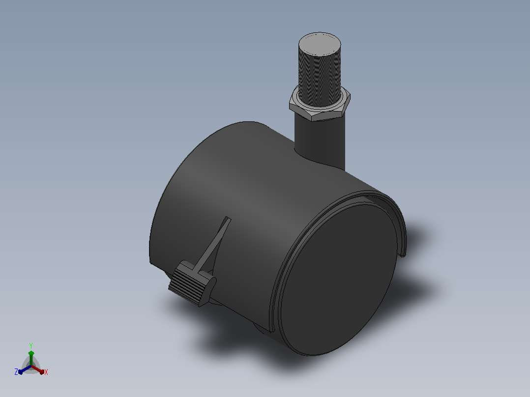 P21-03B-60-105B家具轮[P21-03B-40-105B]主视图