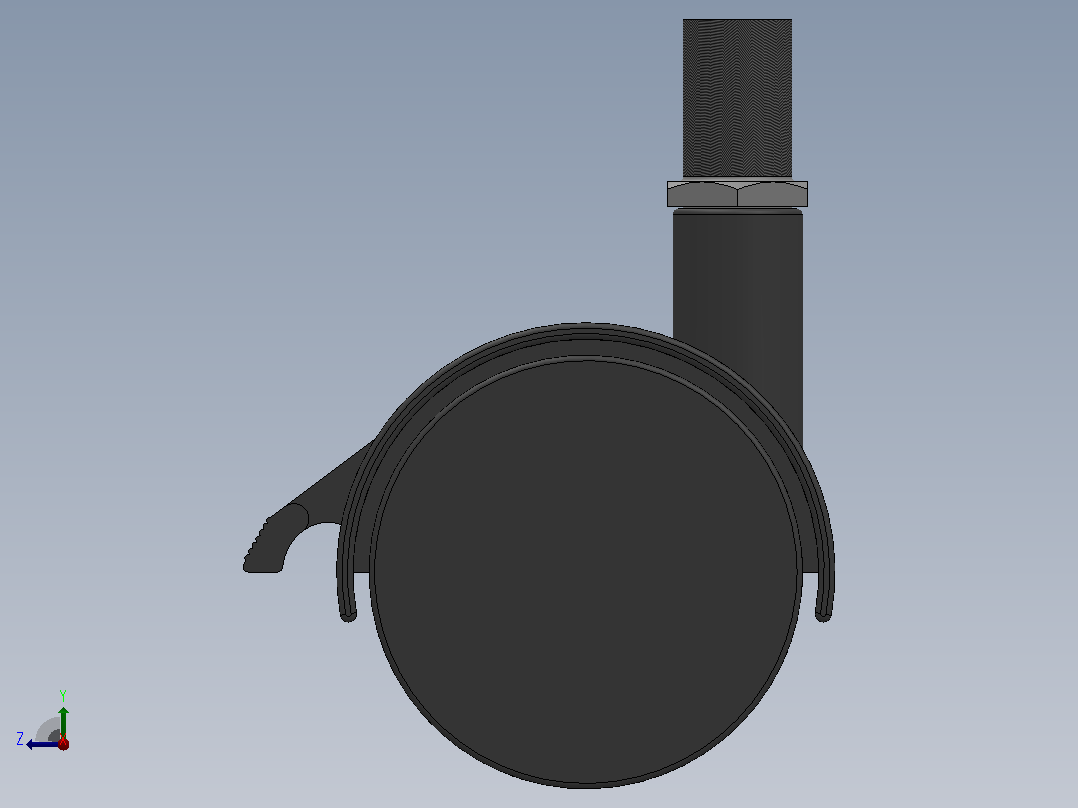 P21-03B-60-105B家具轮[P21-03B-40-105B]右视图