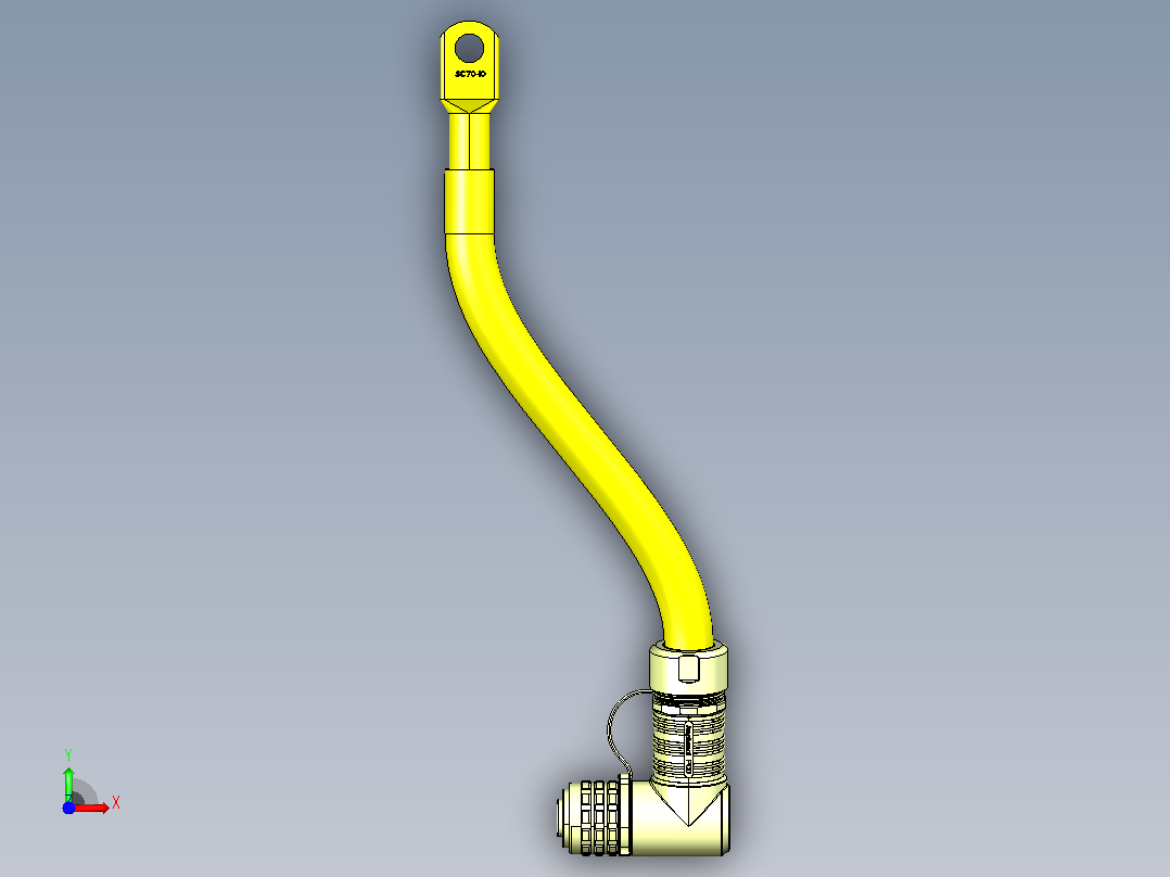 FNV2105006_电机控制器负极高压电缆装置前视图
