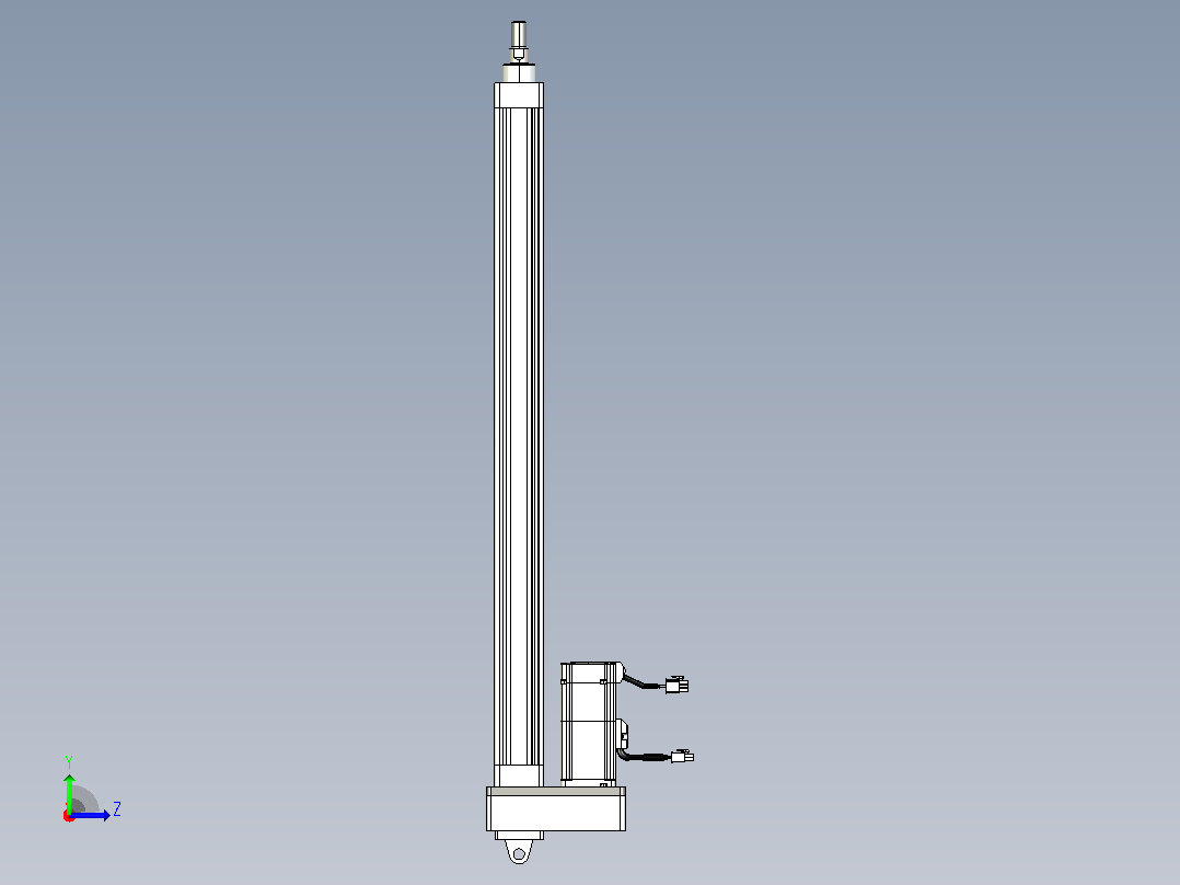 轻载电动缸TPA-ESR40-1210C-L600-MR-CA-W-P40-C3左视图