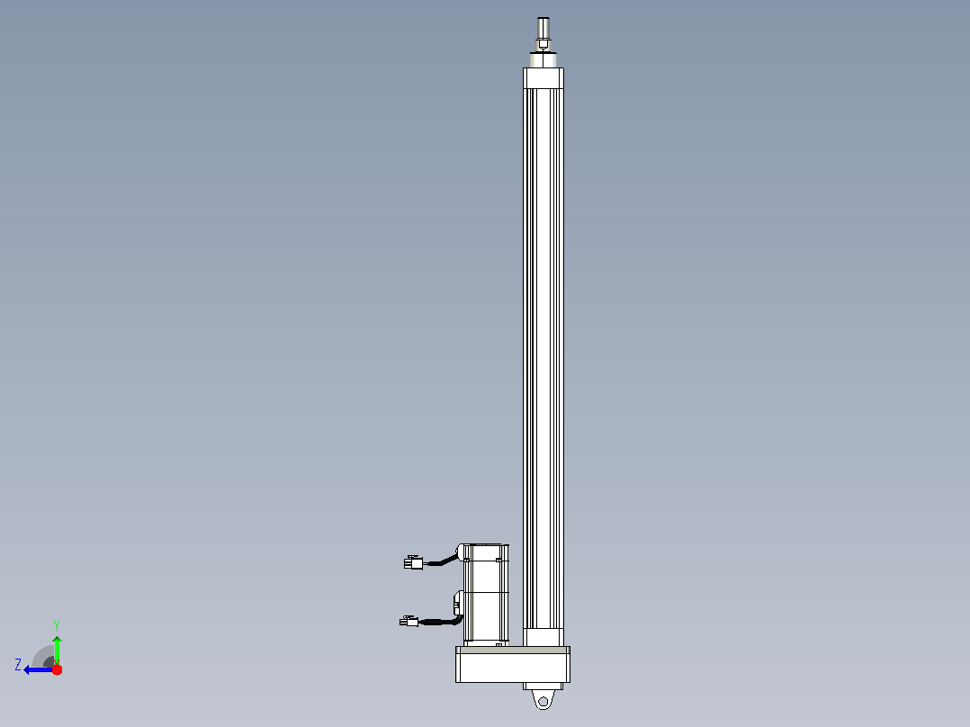 轻载电动缸TPA-ESR40-1210C-L600-MR-CA-W-P40-C3右视图