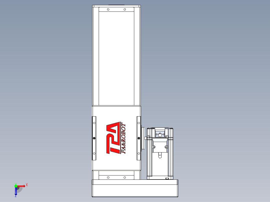 滚珠丝杠直线轴带导轨全封闭TPA-HCR-110D-1610C-L200-MR-C-P40-N3俯视图