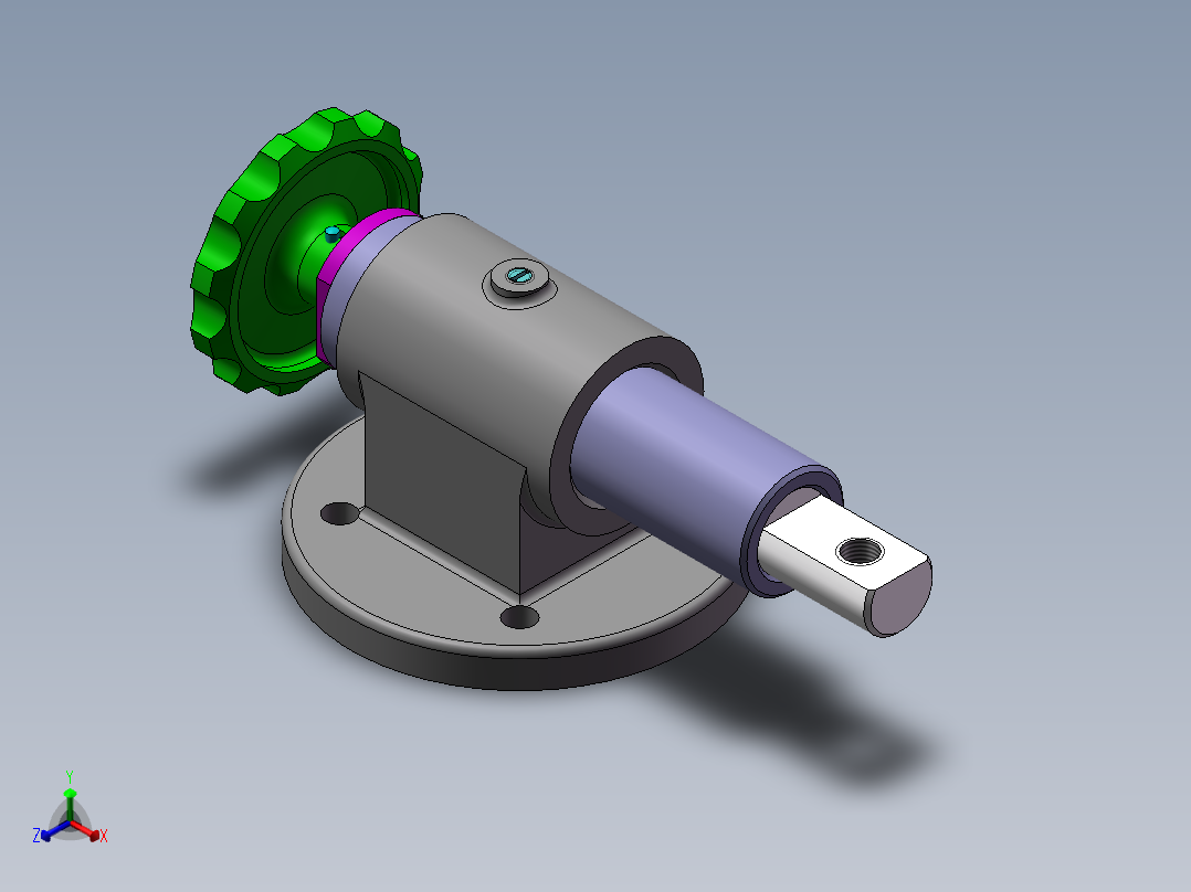 微动机构零件图装配图sw14可编辑正等轴测图