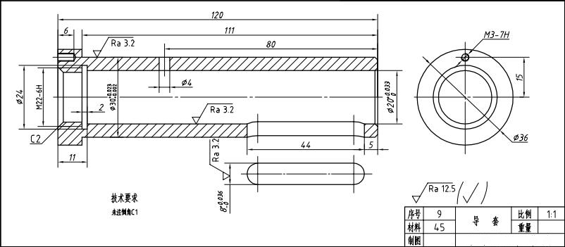 微动机构零件图装配图sw14可编辑