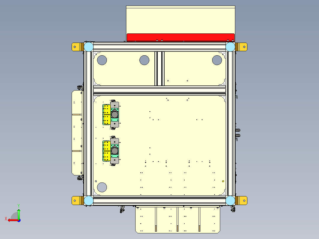 robot-hanger-system STP后视图