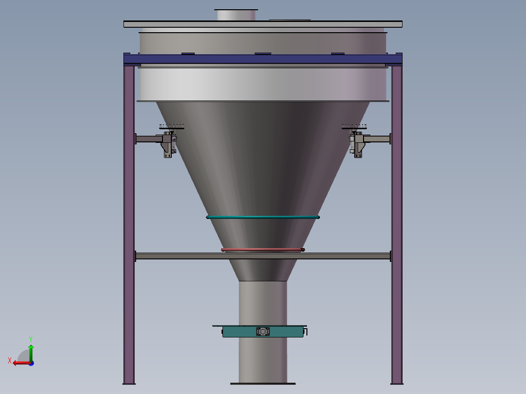 自动校秤功能秤斗三维设计(sw12+说明书+cad)后视图
