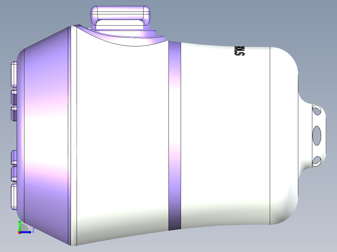 空气加湿器左视图