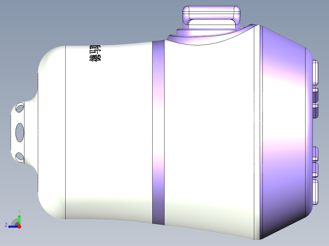 空气加湿器右视图