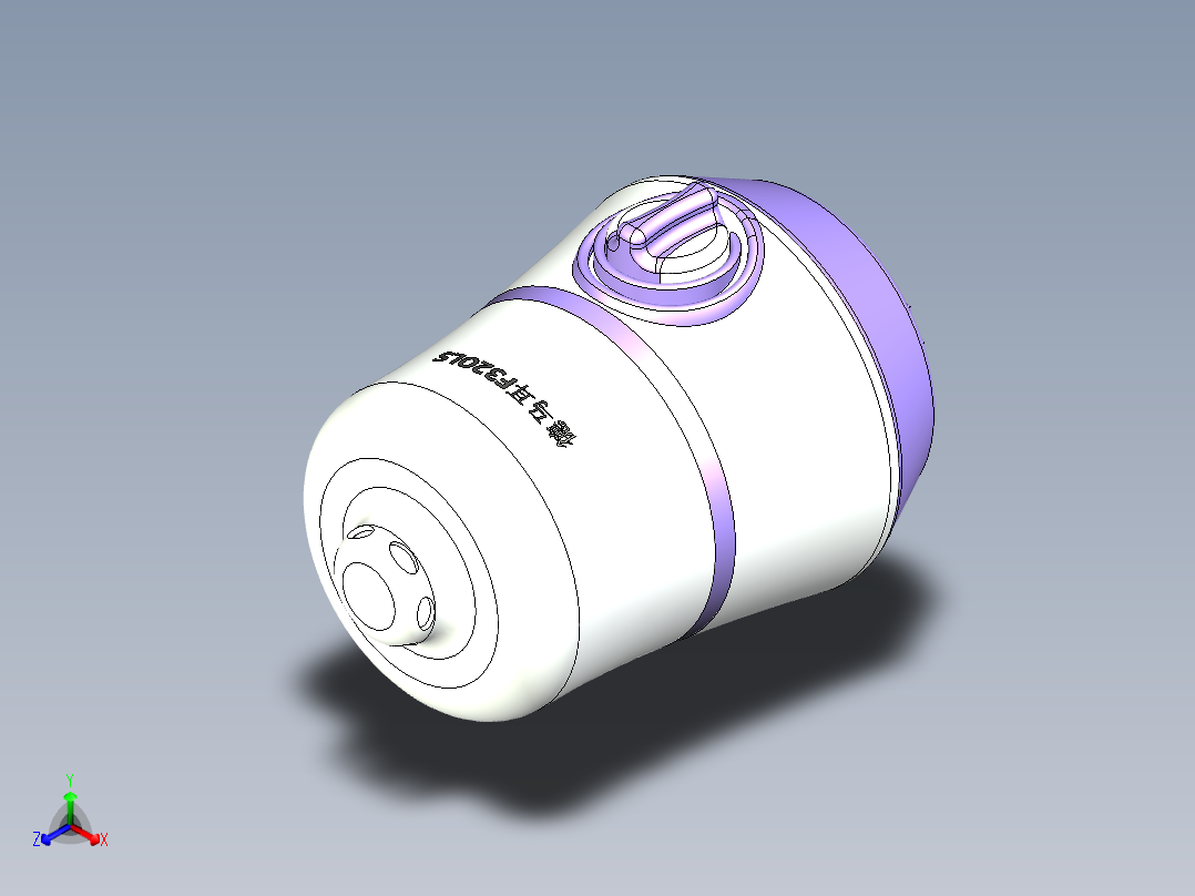 空气加湿器正等轴测图