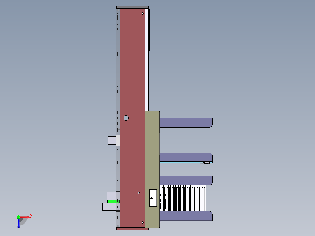 T572 TRAY盘上料机构俯视图