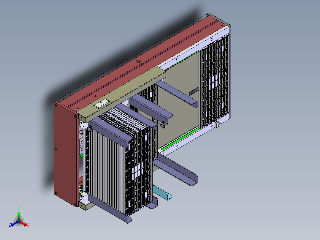 T572 TRAY盘上料机构正等轴测图