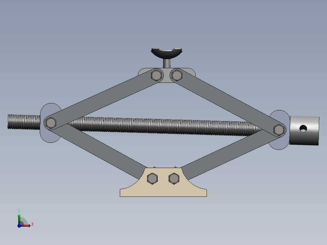 汽车千斤顶前视图