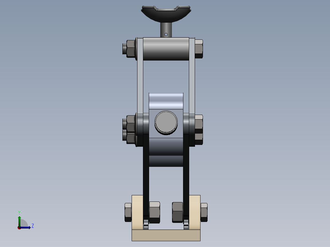 汽车千斤顶左视图
