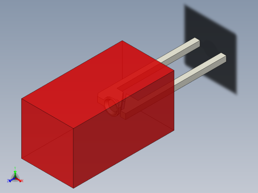 LED_Square_Red180_5x5x9.7mm正等轴测缩略图