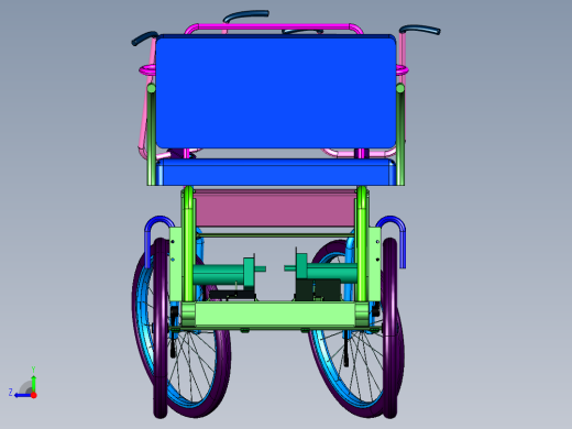 电动四轮休闲电动亲子自行车右视缩略图