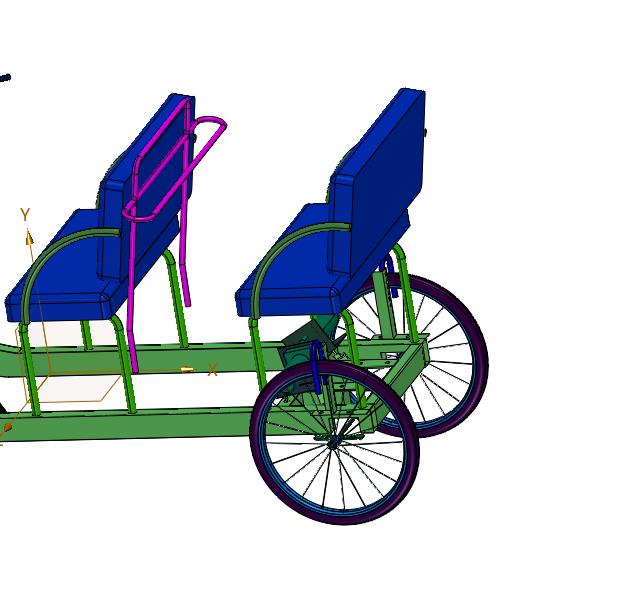电动四轮休闲电动亲子自行车