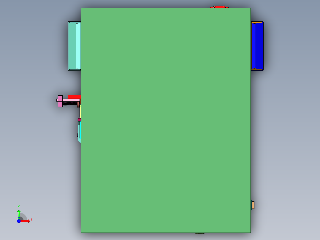 全自动高速多点滴胶机前视图
