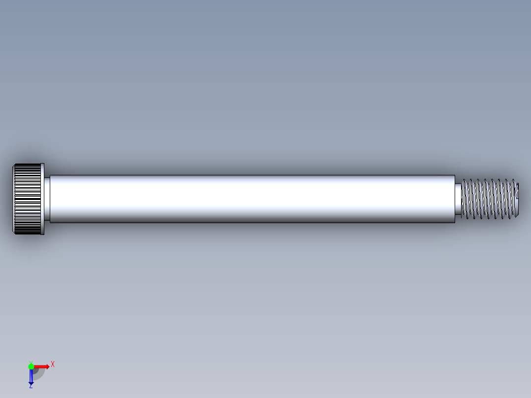 内六角螺螺栓-SB 0.3125-18 x 3.25俯视图