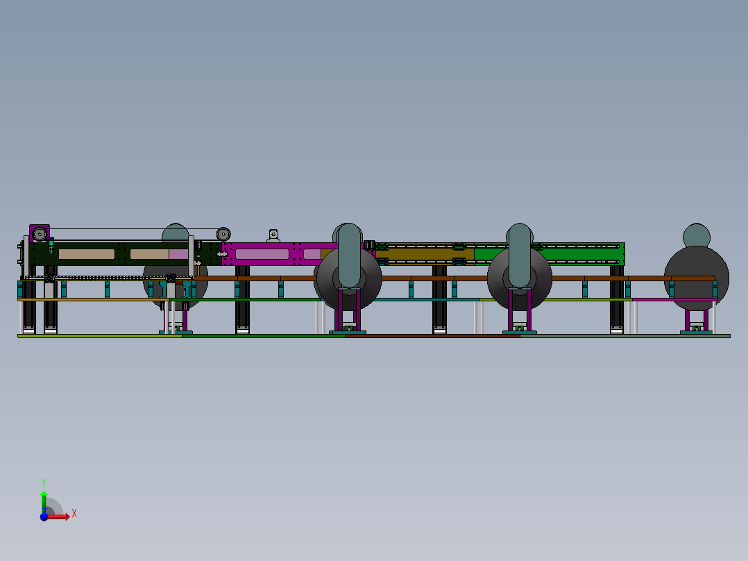 铝自动攻丝机前视图