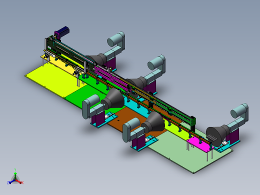 铝自动攻丝机正等轴测缩略图