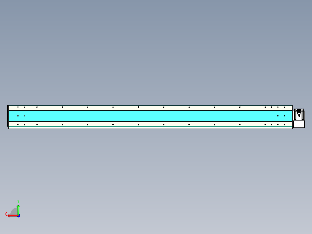 威洛博VBC同步带传动一无尘环境VBC17-L45-S1950-BLD-ZP75-C3后视图