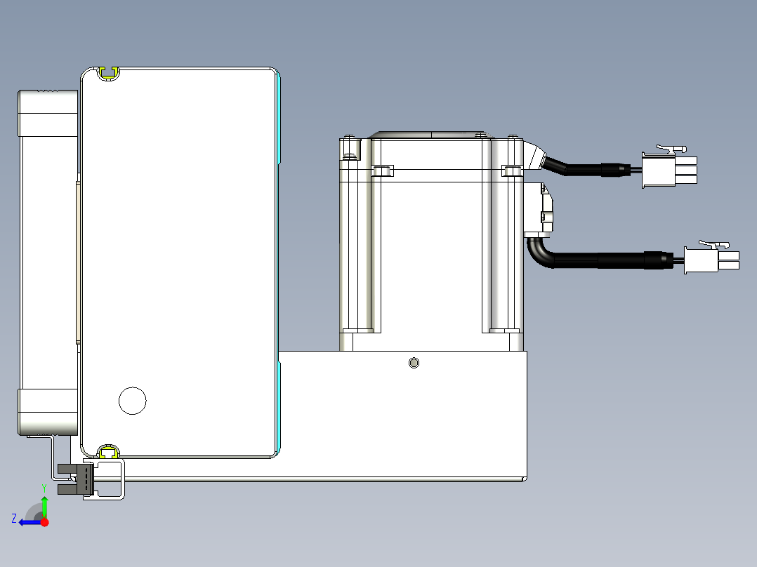 威洛博VBC同步带传动一无尘环境VBC17-L45-S1950-BLD-ZP75-C3右视图